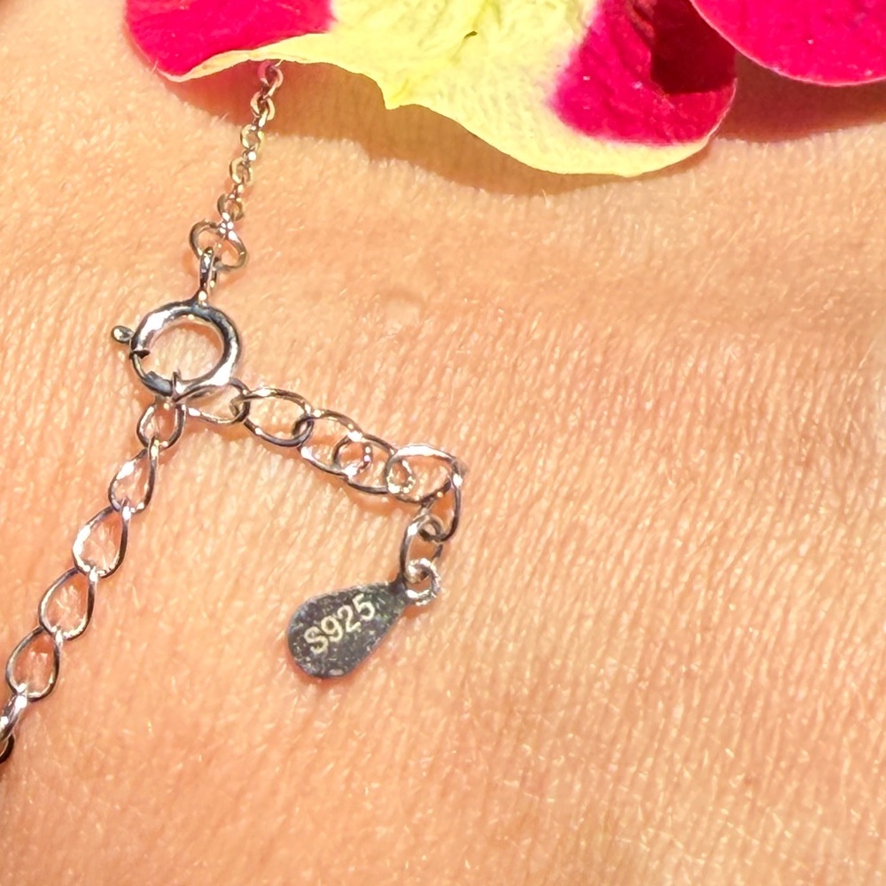 Moissanite Bracelet 1 CT Center Stone 925 Sterling Silver Platinum Plated Chain - Picture 8 of 14